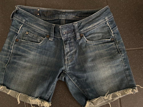 Star raw jeans shorts - jeans,